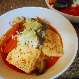 豚肉と白菜のピリ辛肉豆腐